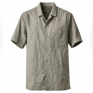 **SOLD** H&M Button Down Linen Short Sleeve Shirt